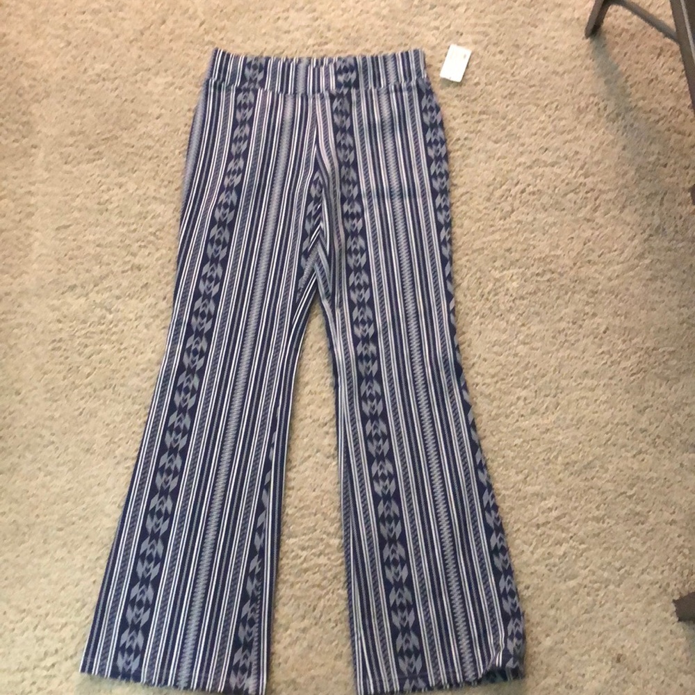 Print Boot Blue Tapestry Pant